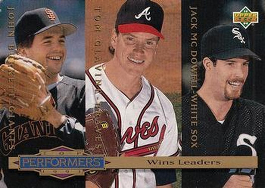 #306 Jack McDowell / John Burkett / Tom Glavine - Chicago White Sox /San Francisco Giants / Atlanta Braves - 1994 Collector's Choice Baseball