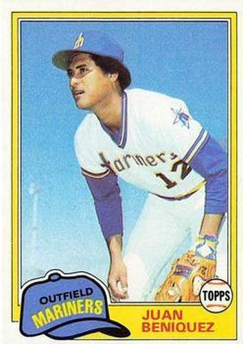 #306 Juan Beniquez - Seattle Mariners - 1981 Topps Baseball