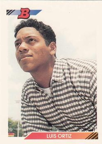 #306 Luis Ortiz - Boston Red Sox - 1992 Bowman Baseball