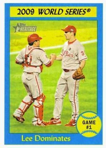 #306 Lee Dominates - Philadelphia Phillies - 2010 Topps Heritage Baseball