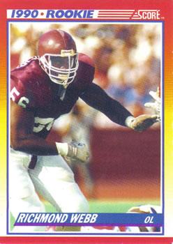 #306 Richmond Webb - Texas A&M Aggies - 1990 Score Football
