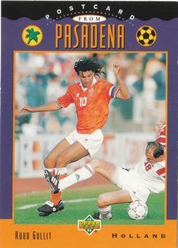#306 Ruud Gullit - Netherlands - 1994 Upper Deck World Cup Contenders English/Spanish Soccer
