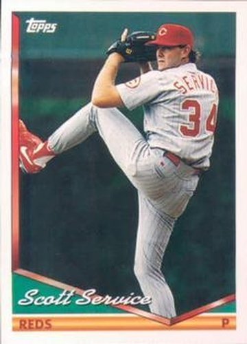 #306 Scott Service - Cincinnati Reds - 1994 Topps Baseball