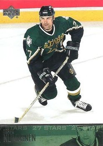 #306 Teppo Numminen - Dallas Stars - 2003-04 Upper Deck Hockey