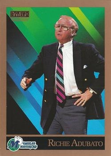 #306 Richie Adubato - Dallas Mavericks - 1990-91 SkyBox Basketball