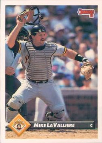 #306 Mike LaValliere - Pittsburgh Pirates - 1993 Donruss Baseball