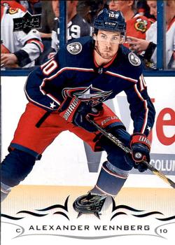 #306 Alexander Wennberg - Columbus Blue Jackets - 2018-19 Upper Deck Hockey