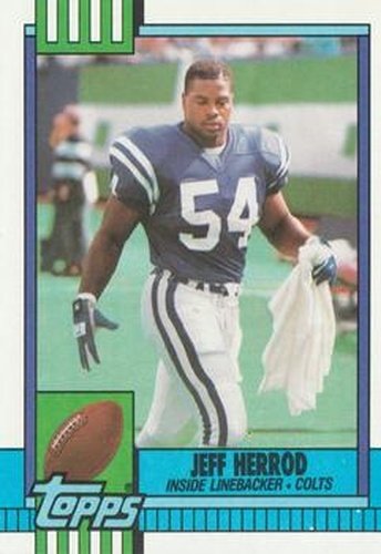 #306 Jeff Herrod - Indianapolis Colts - 1990 Topps Football