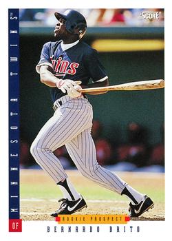 #306 Bernardo Brito - Minnesota Twins - 1993 Score Baseball