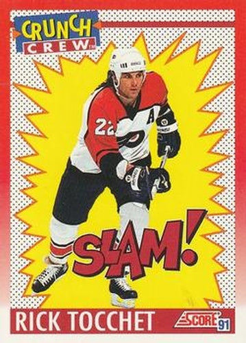 #306 Rick Tocchet - Philadelphia Flyers - 1991-92 Score Canadian Bilingual Hockey