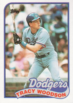 #306 Tracy Woodson - Los Angeles Dodgers - 1989 Topps Baseball