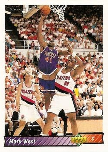 #306 Mark West - Phoenix Suns - 1992-93 Upper Deck Basketball