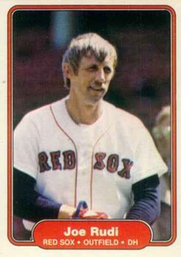 #306 Joe Rudi - Boston Red Sox - 1982 Fleer Baseball