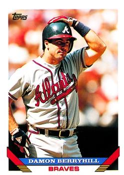 #306 Damon Berryhill - Atlanta Braves - 1993 Topps Baseball