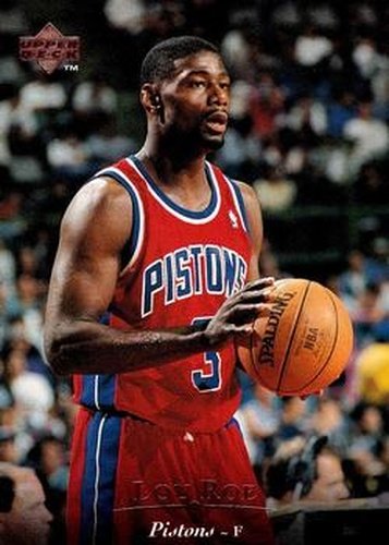 #306 Lou Roe - Detroit Pistons - 1995-96 Upper Deck Basketball