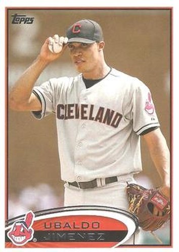 #306 Ubaldo Jimenez - Cleveland Indians - 2012 Topps Baseball