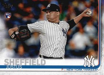 #306a Justus Sheffield - New York Yankees - 2019 Topps Baseball