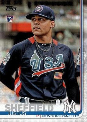 #306b Justus Sheffield - New York Yankees - 2019 Topps Baseball