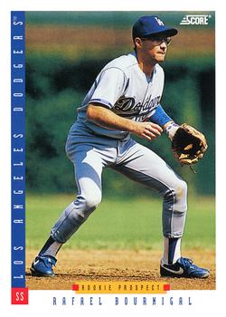 #307 Rafael Bournigal - Los Angeles Dodgers - 1993 Score Baseball