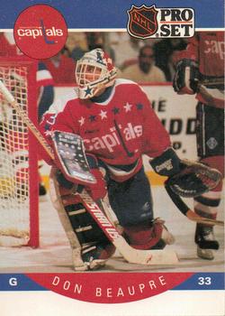 #307 Don Beaupre - Washington Capitals - 1990-91 Pro Set Hockey
