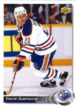 #307 Vincent Damphousse - Edmonton Oilers - 1992-93 Upper Deck Hockey