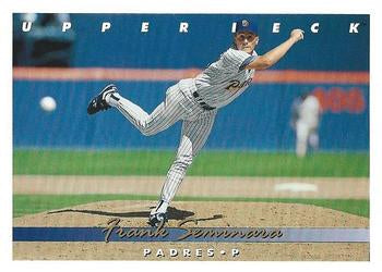 #307 Frank Seminara - San Diego Padres - 1993 Upper Deck Baseball