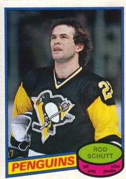#307 Rod Schutt - Pittsburgh Penguins - 1980-81 O-Pee-Chee Hockey