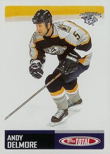 #307 Andy Delmore - Nashville Predators - 2002-03 Topps Total Hockey