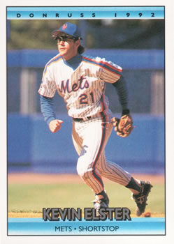 #307 Kevin Elster - New York Mets - 1992 Donruss Baseball