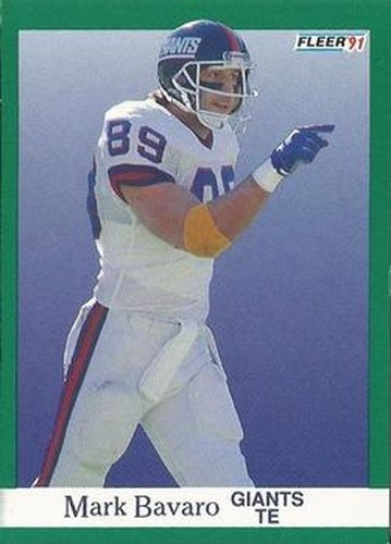 #307 Mark Bavaro - New York Giants - 1991 Fleer Football