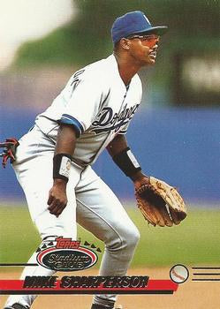 #307 Mike Sharperson - Los Angeles Dodgers - 1993 Stadium Club Baseball