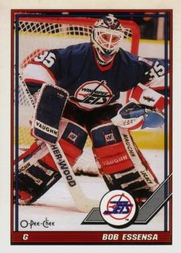 #307 Bob Essensa - Winnipeg Jets - 1991-92 O-Pee-Chee Hockey