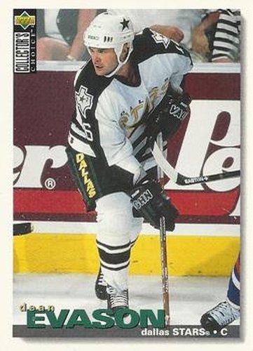 #307 Dean Evason - Dallas Stars - 1995-96 Collector's Choice Hockey