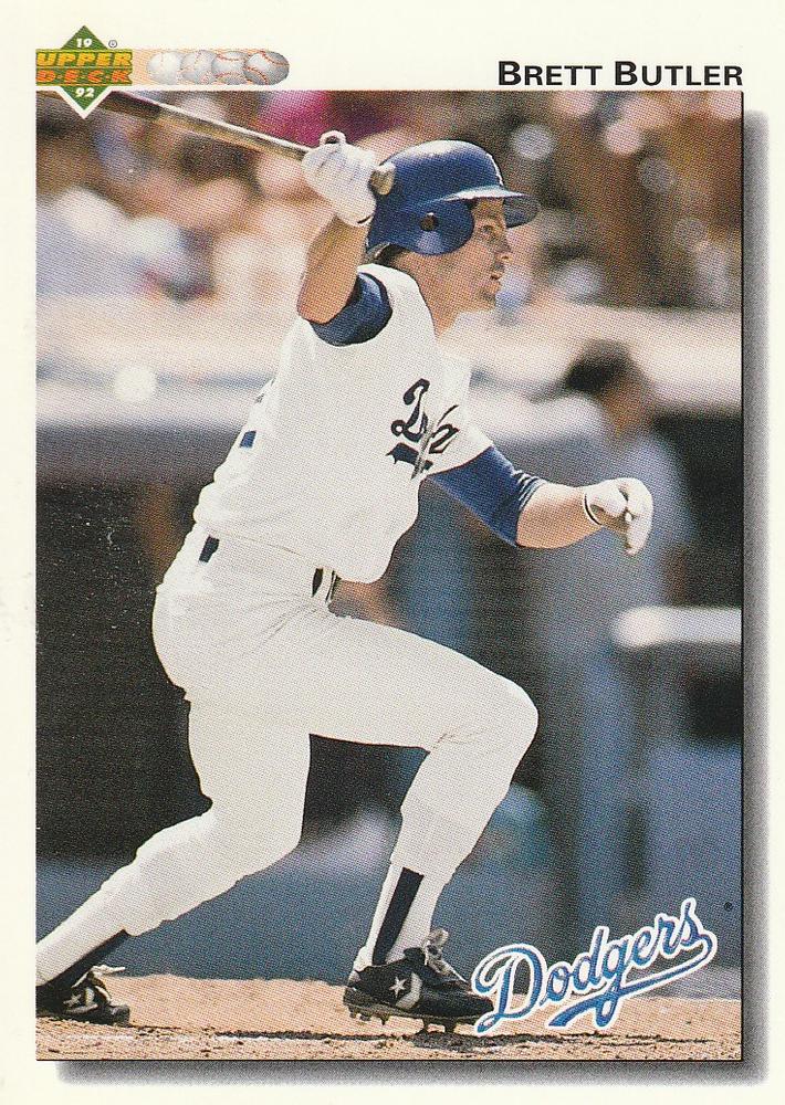#307 Brett Butler - Los Angeles Dodgers - 1992 Upper Deck Baseball