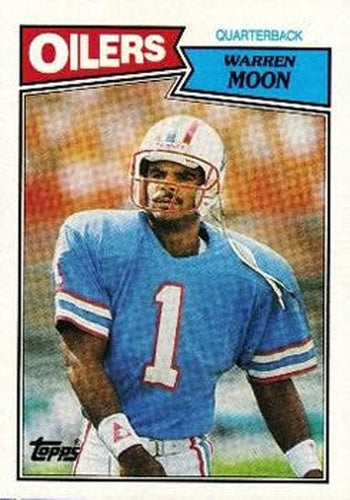 #307 Warren Moon - Houston Oilers - 1987 Topps Football