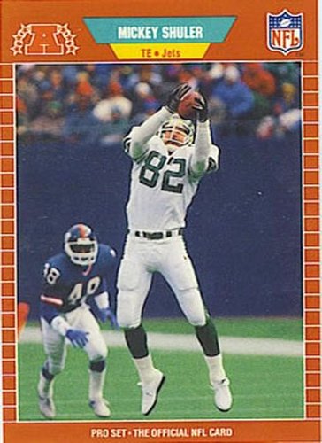 #307 Mickey Shuler - New York Jets - 1989 Pro Set Football