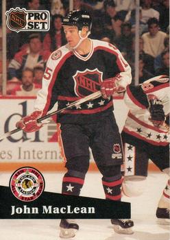 #307 John MacLean - 1991-92 Pro Set Hockey