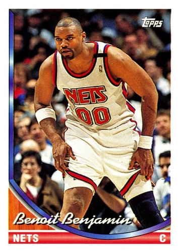 #307 Benoit Benjamin - New Jersey Nets - 1993-94 Topps Basketball