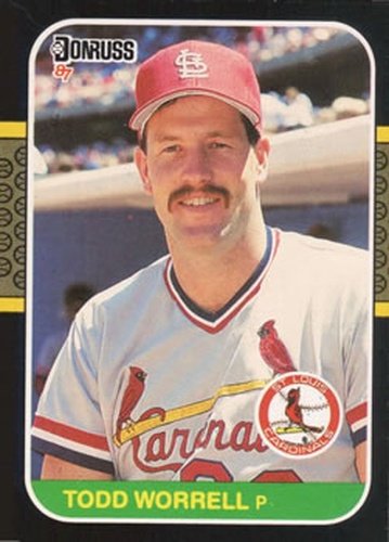 #307 Todd Worrell - St. Louis Cardinals - 1987 Donruss Baseball