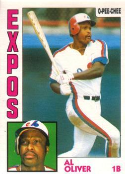 #307 Al Oliver - Montreal Expos - 1984 O-Pee-Chee Baseball
