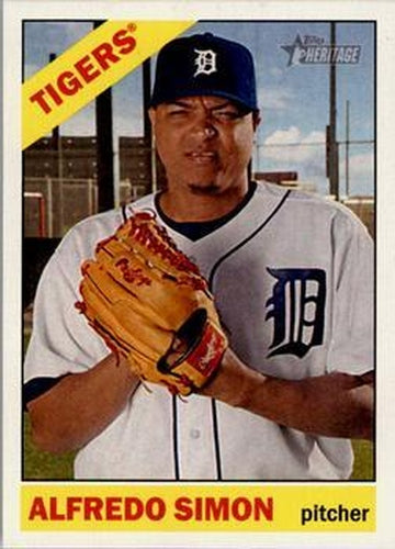 #307 Alfredo Simon - Detroit Tigers - 2015 Topps Heritage Baseball