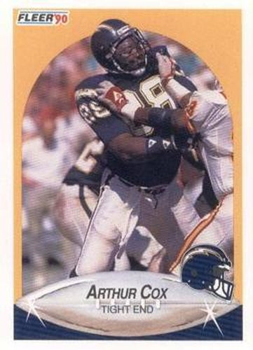 #307 Arthur Cox - San Diego Chargers - 1990 Fleer Football