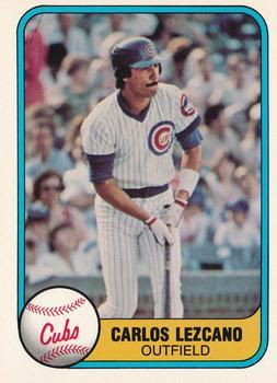 #307 Carlos Lezcano - Chicago Cubs - 1981 Fleer Baseball