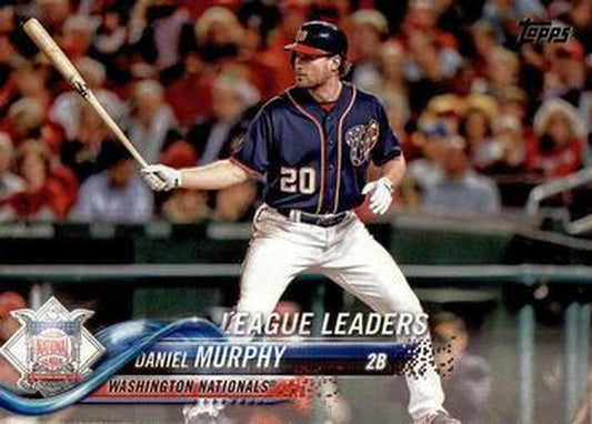 #307 Daniel Murphy - Washington Nationals - 2018 Topps Baseball