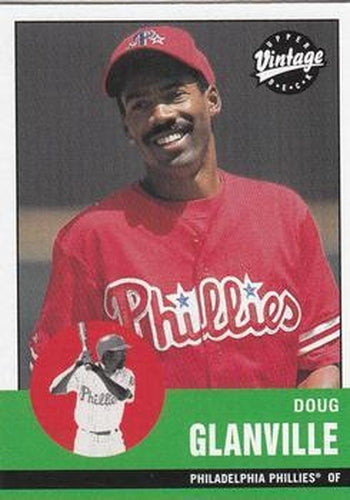 #307 Doug Glanville - Philadelphia Phillies - 2001 Upper Deck Vintage Baseball