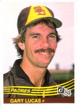 #307 Gary Lucas - San Diego Padres - 1984 Donruss Baseball