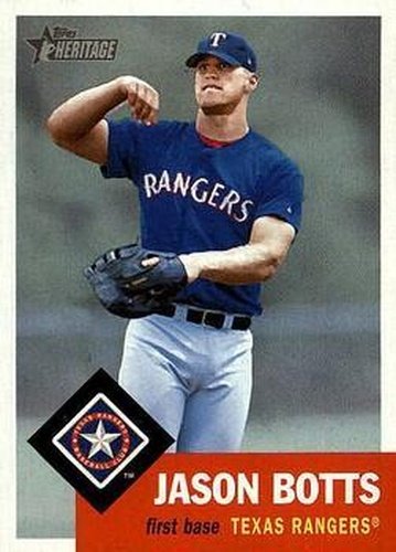 #307 Jason Botts - Texas Rangers - 2002 Topps Heritage Baseball