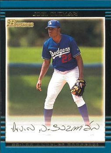 #307 Joel Guzman - Los Angeles Dodgers - 2002 Bowman Baseball