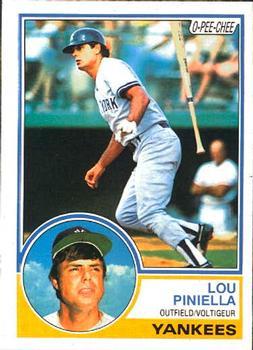 #307 Lou Piniella - New York Yankees - 1983 O-Pee-Chee Baseball