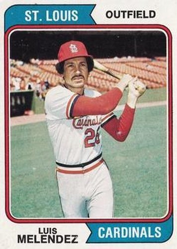 #307 Luis Melendez - St. Louis Cardinals - 1974 Topps Baseball